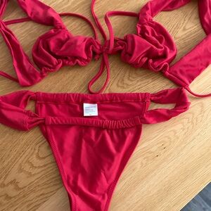 Strawberry Milk Mob Red Bikini